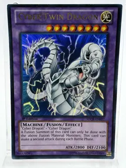 Cyber Twin Dragon Holo Ultra Rare 1st Edition Yu-Gi-Oh! Card SDCR-EN037 - Image 1