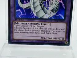 Cyber Twin Dragon Holo Ultra Rare 1st Edition Yu-Gi-Oh! Card SDCR-EN037 - Image 3