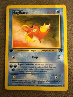 Magikarp 47/82 1st Edition Team Rocket Pokemon TCG Card - Image 1