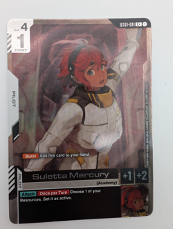 Gundam Card Game TCG - Suletta Mercury (C+) - (ST01-011) - Image 1