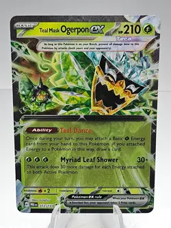 Teal Mask Ogerpon Ex 012/131 Prismatic Evolutions Pokemon Card Double Rare - Image 1