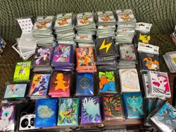 *HUGE LOT* Pokemon TCG ETB Card Sleeves SEALED Prismatic & more!++ - Image 1