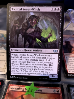MTG Twisted Sewer-Witch Wilds of Eldraine 0114 Regular Uncommon - Image 1