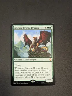 Ancient Bronze Dragon Commander Legends Battle For Baldur's Gate MTG NM - Image 1