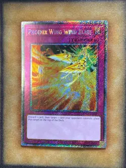 Yugioh Phoenix Wing Wind Blast RA03-EN149 Platinum Secret Rare 1st Ed NM - Image 1