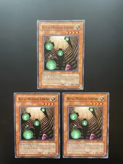 Yugioh Royal Magical Library MFC-074 Unlimited Edition Common Damaged X3 - Image 1