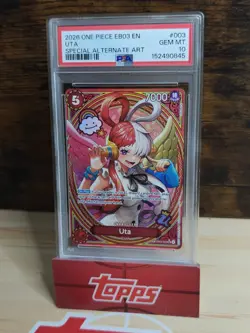 2026 ONE PIECE EB03-ONE PIECE HEROINES EDITION SPECIAL ALT ART #003 UTA PSA 10🔥 - Image 2