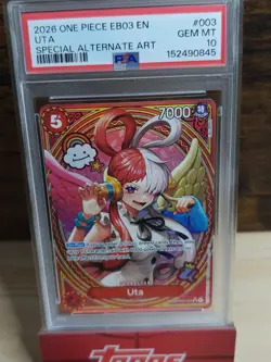 2026 ONE PIECE EB03-ONE PIECE HEROINES EDITION SPECIAL ALT ART #003 UTA PSA 10🔥 - Image 4
