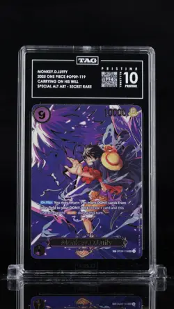 Monkey D. Luffy OP09-119 SP (Op13) Carrying On His Will Rank 1 PRISTINE TAG 10 - Image 1