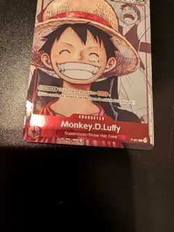 Monkey D Luffy (Alternate Art) P-001 25th Anniversary One Piece Promo English NM - Image 3