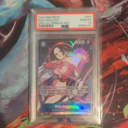 PSA 10 Boa Hancock Alt Art OP07-051 SR One Piece 500 Years in the Future EN - Image 1