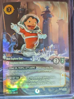 Disney Lorcana TCG Lilo Best Explorer Ever Enchanted Card 238/204 - NM - Image 1