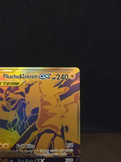 Pokemon TCG Pikachu & Zekrom GX SM248 Sun & Moon Holo Promo Card 🌟🌟🌟 - Image 3