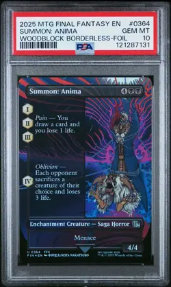 Summon: Anima - #364 - Borderless - Foil - Final Fantasy - FIN - PSA 10 - Image 2
