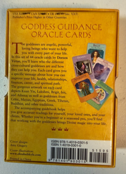 GODDESS GUIDANCE ORACLE 44 CARD DECK & GUIDEBOOK Complete Doreen Virtue - Image 2