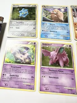 2010 Pokemon TCG HS Triumphant Opened Palkia Pack (8 Cards, Pack Wrapper) - Image 2