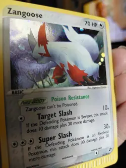 Pokemon Collectible Cards, Zangoose, HOLO, Sandstorm, 14/100, 2003 - Image 3