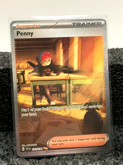 POKEMON Penny Special Illustration Rare Holofoil Full Art TCG Card 252/198-NM - Image 1