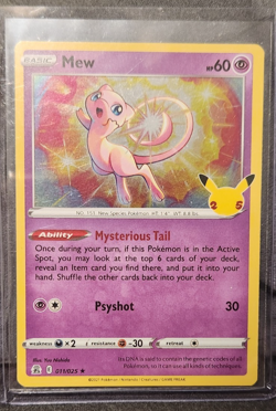 Mew 011/025 Celebrations Holo Pokemon card - Image 1
