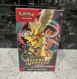 Ascended Heroes Booster Bundle Box 6 Packs English Mega Evolution Pokemon Cards - Image 1