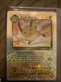 Dark Raichu Legendary Collection Reverse Holo Rare 7/110 Pokemon Card!!! - Image 1