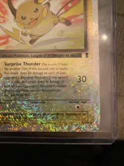 Dark Raichu Legendary Collection Reverse Holo Rare 7/110 Pokemon Card!!! - Image 5