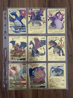 Assorted Foil Charizard Novelty Fan Art Cards (9 Pack) - Image 1