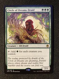 MTG Circle of Dreams Druid 176 Adventures in the Forgotten Realms FREE SHIPPING! - Image 1