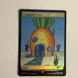 MTG Secret Lair x Spongebob Squarepants 7012 Command Tower Rainbow Foil - Image 1