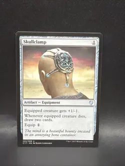 Skullclamp 283 Uncommon Commander: Bloomburrow Magic: The Gathering - Image 1