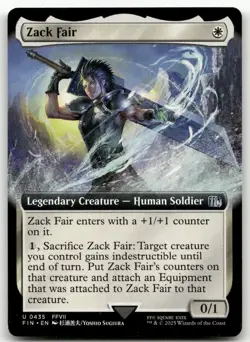 Zack Fair (Extended Art) #435 (NM) Final Fantasy FIN Magic MTG - Image 1