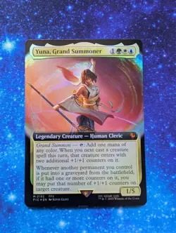 MTG Yuna, Grand Summoner 0192 Mythic Extended Art Foil FIC Final Fantasy NM - Image 1
