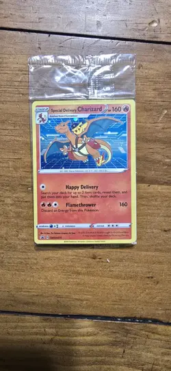 Pokemon TCG Special Delivery Charizard SWSH075 Holo Black Star Promo Sealed - Image 1