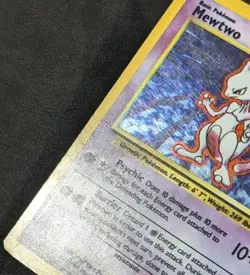 Pokemon TCG Mewtwo 10/102 Base Set Holo Rare English Unlimited 1999 - Image 5