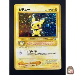 [NM] Pichu Pokemon Card Japanese No.172 Neo Genesis 1996 Vintage Holo 24M20 - Image 1