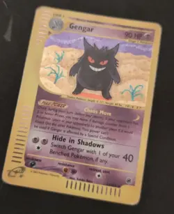 Pokemon Card- Gengar-Expedition-Holo-13/165-Rare-ENG Very Played - Image 3