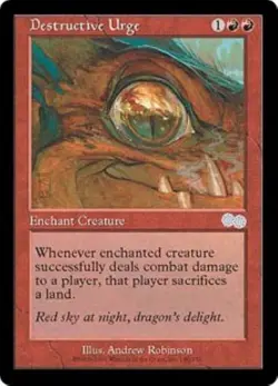 MTG Urza's Saga - Destructive Urge NM - Image 1