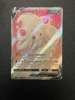 Alcremie V 064/072 Shining Fates Full Art Ultra Rare Pack Fresh Pokemon 2021 - Image 1