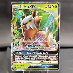 Pokemon Shiftry GX Ultra Rare Holo 14/168 SM Celestial Storm 2018 NM - Image 1