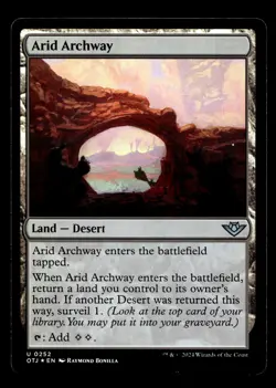 Arid Archway 252 Foil U Outlaws of Thunder Junction - Image 1