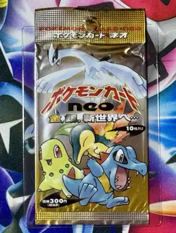 EMPTY! 1999 Pokemon Vintage Japanese Neo Genesis Booster Pack - Image 1