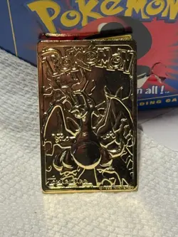 1999 Charizard Pokemon #06 Trading Card 24K Gold Plated Ltd Edition Burger King - Image 1