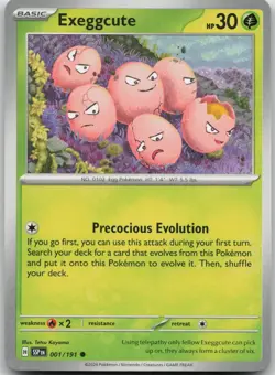 Exeggcute 001/191 Common Surging Sparks Pokemon Near Mint - Image 1