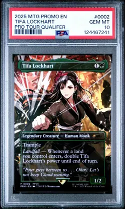 2025 MTG PROMOS PRO TOUR QUALIFER-PARTICIPATION #0002 TIFA LOCKHART PSA 10 - Image 1