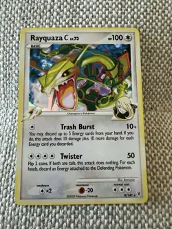 Rayquaza C 8/147 Cracked Ice 🧊 Holo Foil Promo Pokemon Card - Image 1