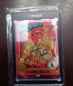 Chandra Nalaar | Secret Lair Drop | The Baseballing | 0748 | FOIL | Autographed - Image 1
