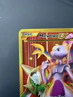 2016 Pokemon XY Breakthrough Mewtwo EX 164/162 Full Art Secret Rare LP/MP - Image 2