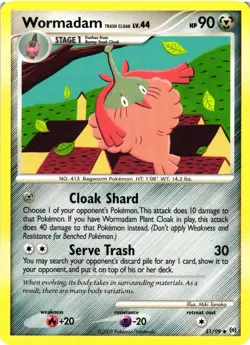 Pokemon TCG Wormadam 51/99 Arceus Uncommon NM - Image 1