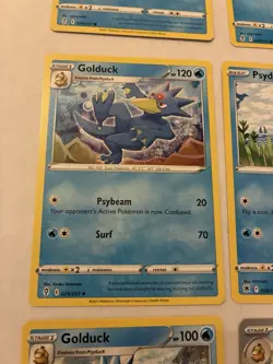 Lot Of 6 Psyduck and Golduck Pokemon Cards - Image 5