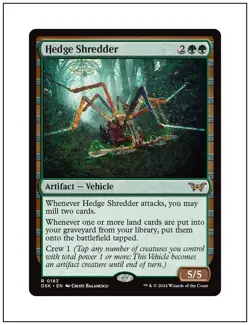 1x Hedge Shredder, Duskmourn, Magic MTG NM - Image 1